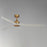 Maxim Lighting Woodwind 1Lt 72" Indoor Ceiling Fan, Brass/White