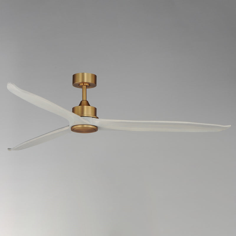 Maxim Lighting Woodwind 1Lt 72" Indoor Ceiling Fan, Brass/White