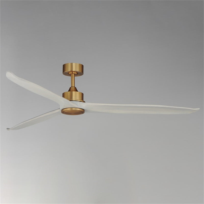 Maxim Lighting Woodwind 1Lt 72" Indoor Ceiling Fan, Brass/White