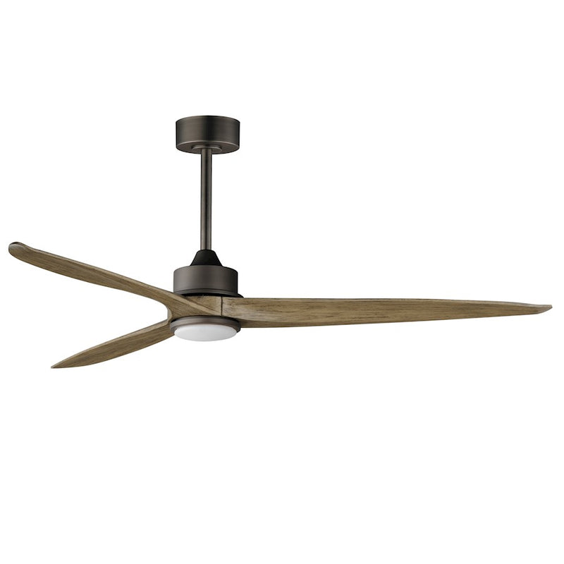 Maxim Lighting Woodwind 1Lt 80" Solid Wood Blade Fan/LED Kit, CBZ