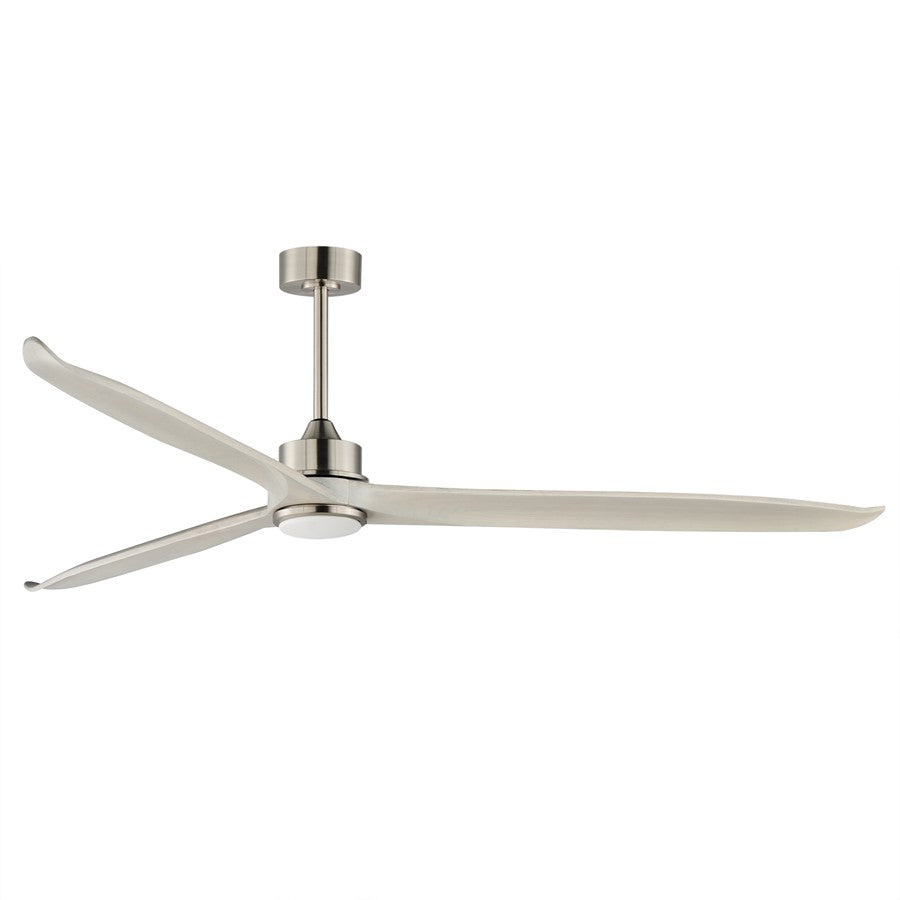 Maxim Lighting Woodwind 1Lt 80" Indoor Ceiling Fan, Satin Nickel - 88834SNWWT
