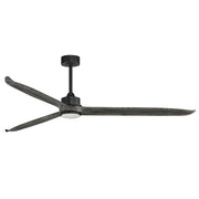 Maxim Lighting Woodwind 1Lt 80" Indoor Ceiling Fan, Black/White - 88834WTBKGWD