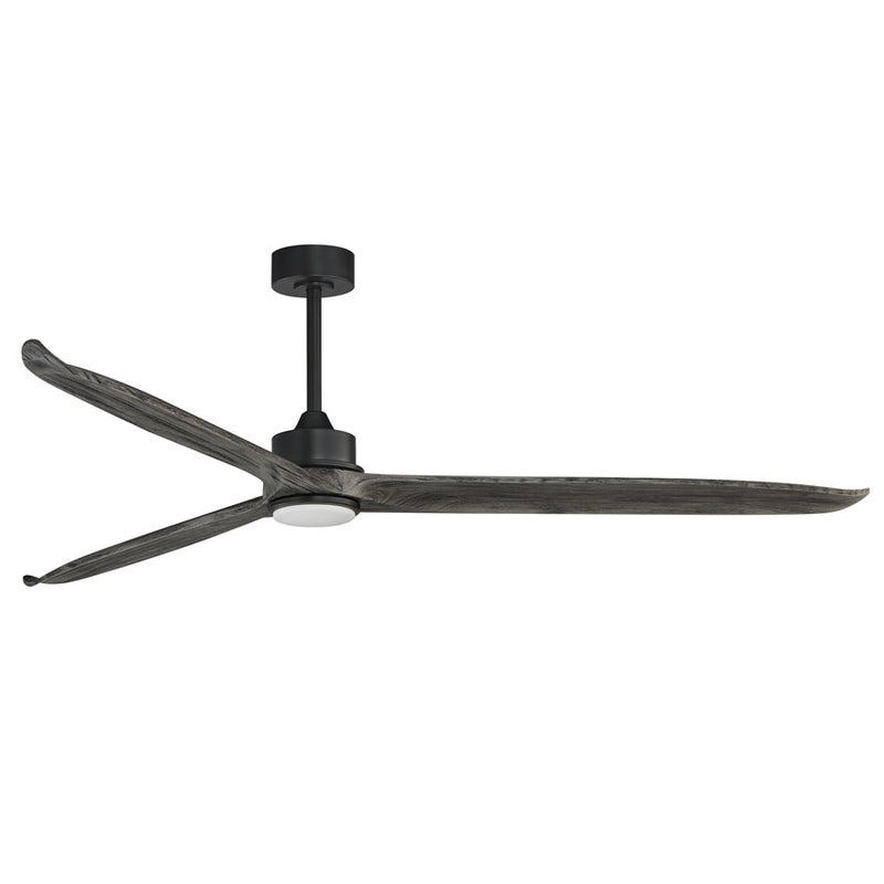Maxim Lighting Woodwind 1Lt 80" Indoor Ceiling Fan, Black/White - 88834WTBKGWD