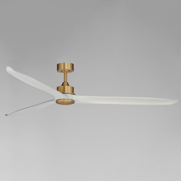 Maxim Lighting Woodwind 1Lt 80" Indoor Ceiling Fan, Brass/White