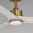 Maxim Lighting Woodwind 1Lt 80" Indoor Ceiling Fan, Brass/White