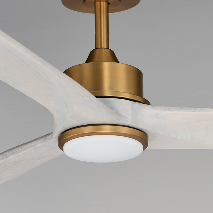 Maxim Lighting Woodwind 1Lt 80" Indoor Ceiling Fan, Brass/White