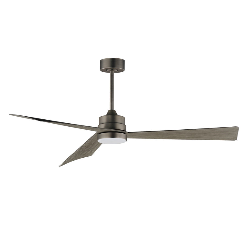 Maxim Lighting Vortex 1Lt 60" Indoor Fan/LED Kit, Dark Nickel/White