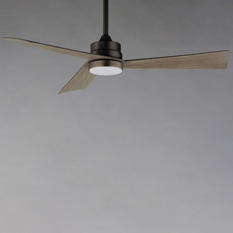 Maxim Lighting Vortex 1Lt 60" Indoor Fan/LED Kit, Dark Nickel/White
