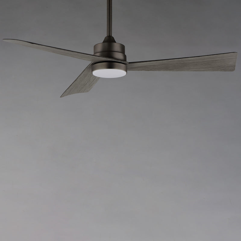 Maxim Lighting Vortex 1Lt 60" Indoor Fan/LED Kit, Dark Nickel/White