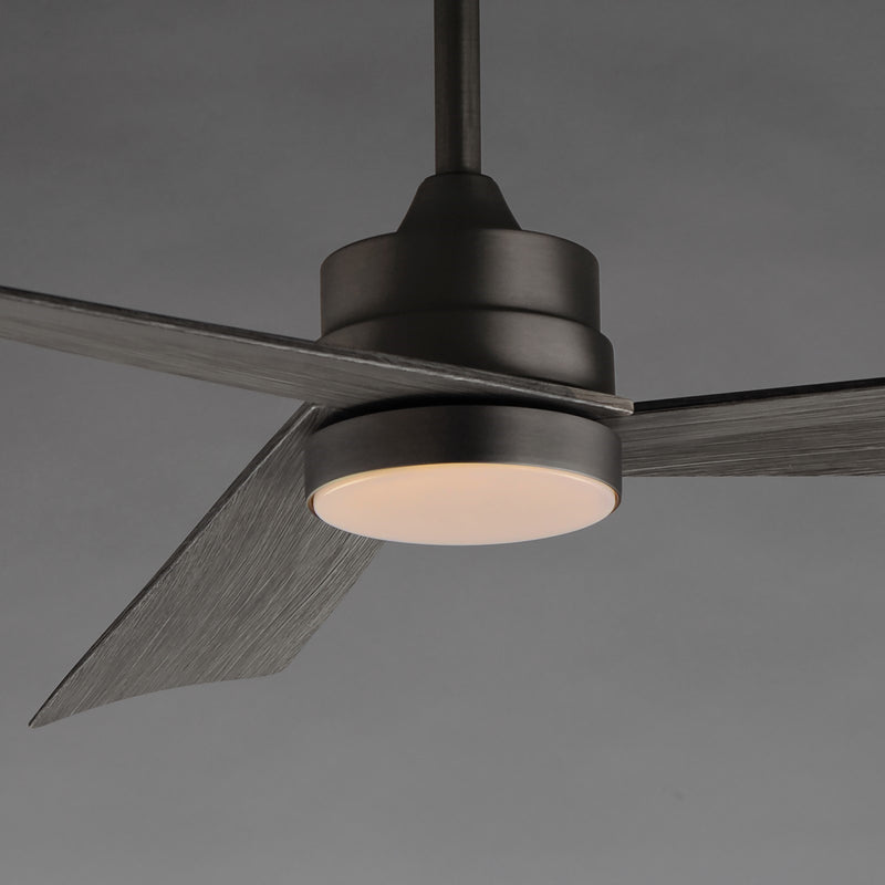 Maxim Lighting Vortex 1Lt 60" Indoor Fan/LED Kit, Dark Nickel/White
