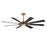 Maxim Lighting Helm 1 Light Indoor Ceiling Fan, Black/Aged Brass - 88878BKNAB