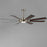 Maxim Lighting Helm 1 Light Indoor Ceiling Fan, Satin Nickel/White