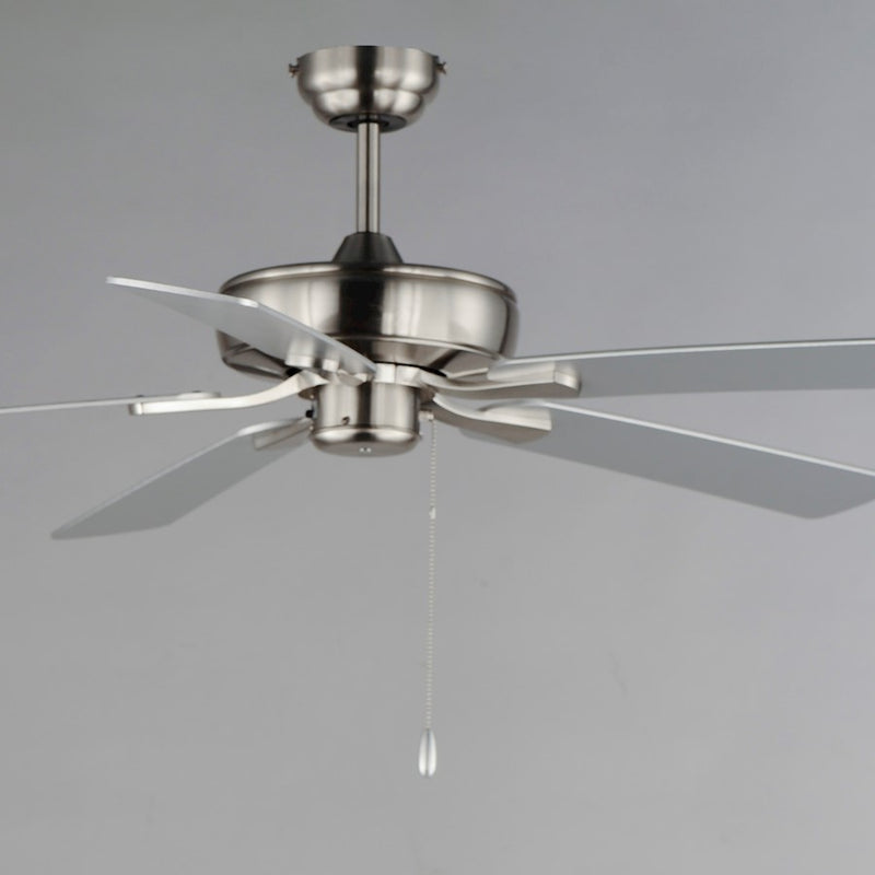 Maxim Lighting 52" Super Max Ceiling Fan Nickel, Satin Nickel
