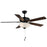 Maxim Lighting Super-Max 2Lt 20" Indoor Ceiling Fan, Black/White - 88936SWBK