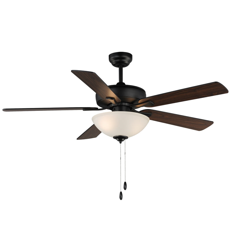 Maxim Lighting Super-Max 2Lt 20" Indoor Ceiling Fan, Black/White