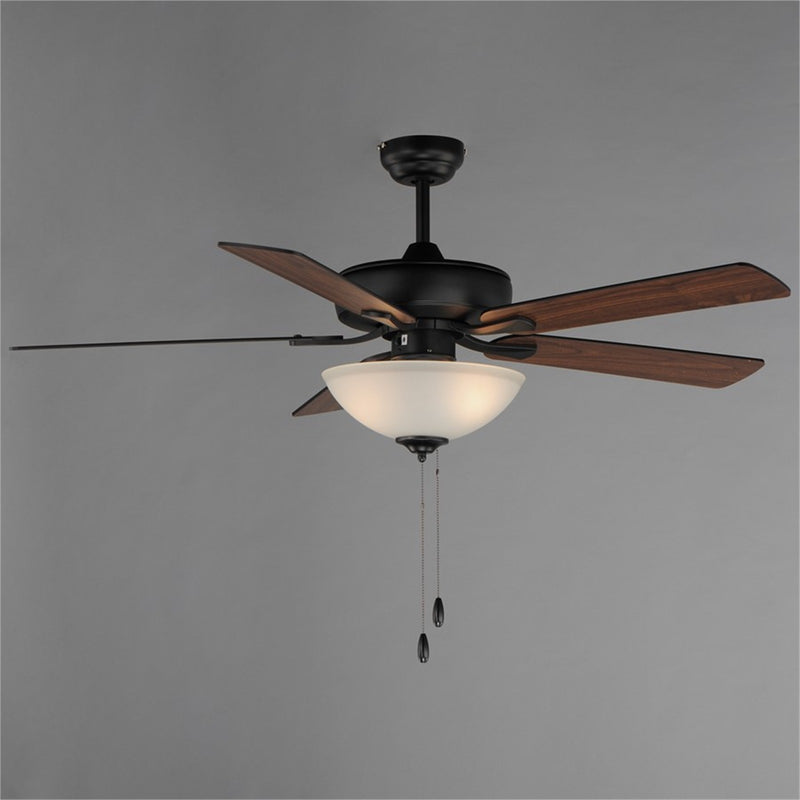 Maxim Lighting Super-Max 2Lt 20" Indoor Ceiling Fan, Black/White
