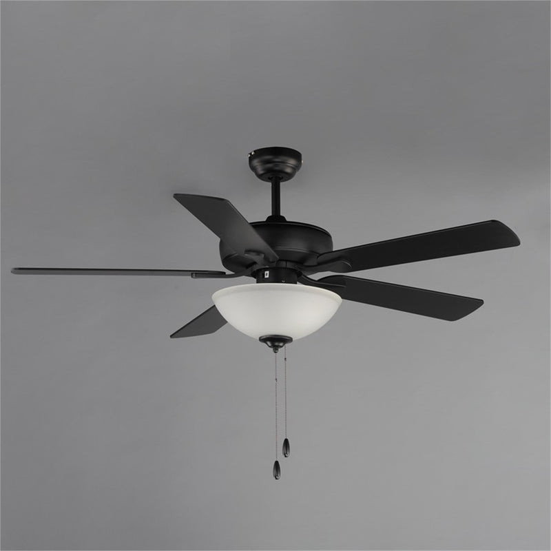 Maxim Lighting Super-Max 2Lt 20" Indoor Ceiling Fan, Black/White