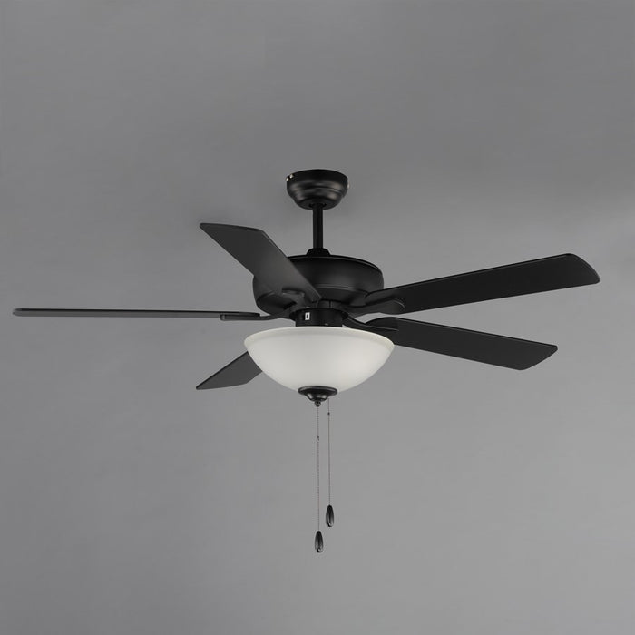 Maxim Lighting Super-Max 2Lt 20" Indoor Ceiling Fan, Black/White
