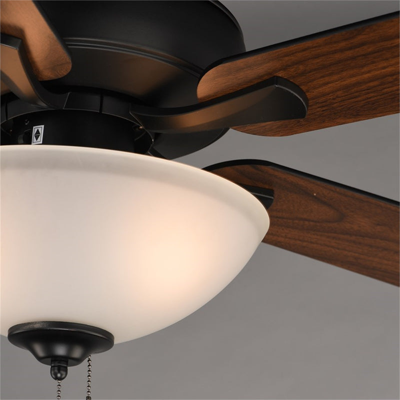 Maxim Lighting Super-Max 2Lt 20" Indoor Ceiling Fan, Black/White