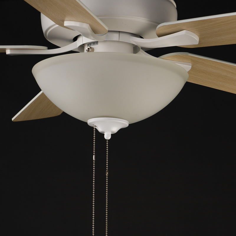Maxim Lighting Super-Max 2Lt 20" Indoor Ceiling Fan, Matte Wht/Wht