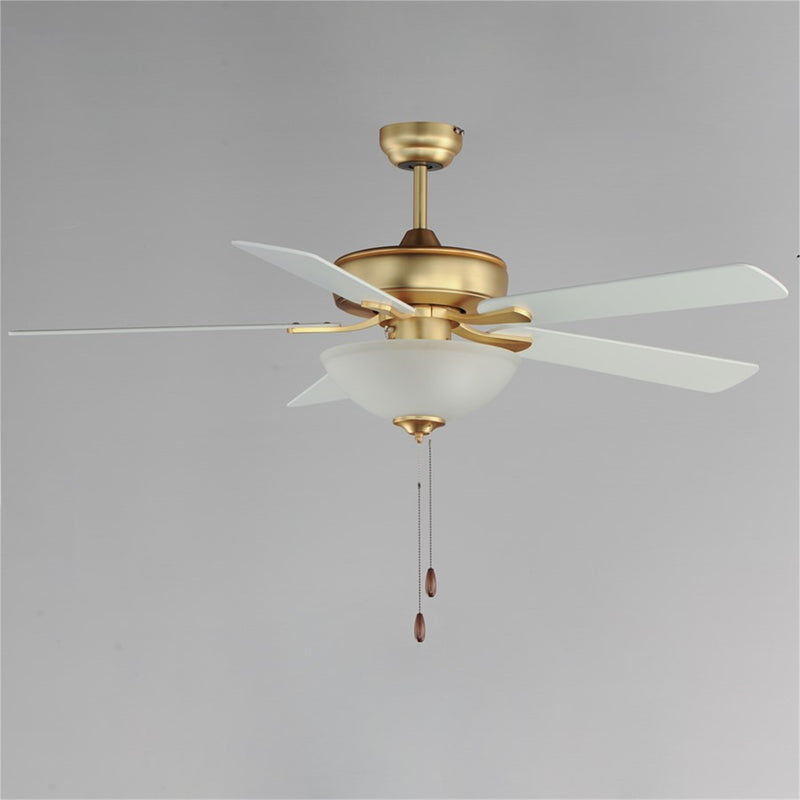 Maxim Lighting Super-Max 2Lt 20" Indoor Ceiling Fan, Brass/White