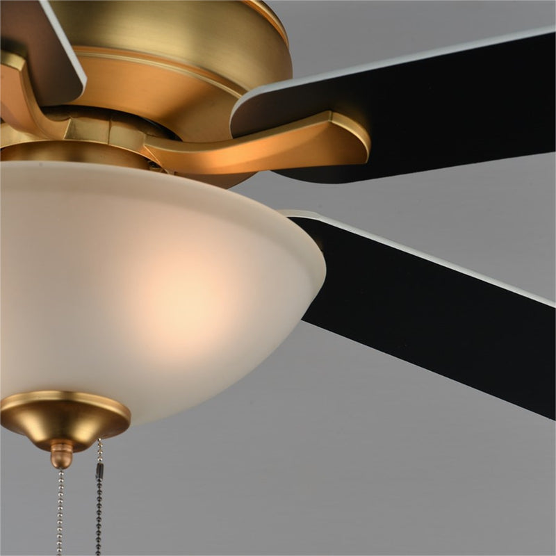 Maxim Lighting Super-Max 2Lt 20" Indoor Ceiling Fan, Brass/White