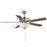 Maxim Lighting Super-Max 2Lt 20" Indoor Ceiling Fan, Nickel/White - 88936SWSN