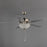 Maxim Lighting Super-Max 2Lt 20" Indoor Ceiling Fan, Nickel/White