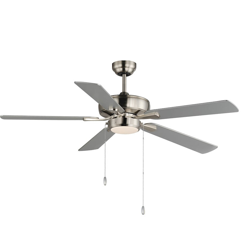 Maxim Lighting 1 Light 52" Super Max Fan/LED Light Kit, Nickel