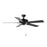 Maxim Lighting Basic-Max 52" Ceiling Fan Black/Walnut Blades, Black