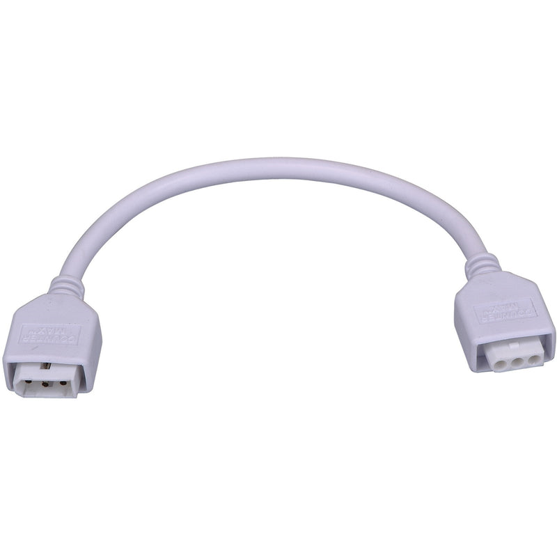 Maxim Lighting CounterMax MXInterLink5 9in Connecting Cord | White Finish | Under Cabinet Lighting Accessory | 9in L | Model 89951WT