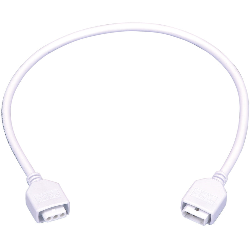 Maxim CounterMax MXInterLink5 18in Connecting Cord | White Finish | Under Cabinet Lighting Accessory | 18in L | Model 89952WT