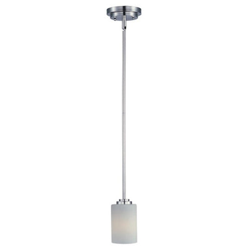 Maxim Lighting Deven 1-Light Mini Pendant in Satin Nickel