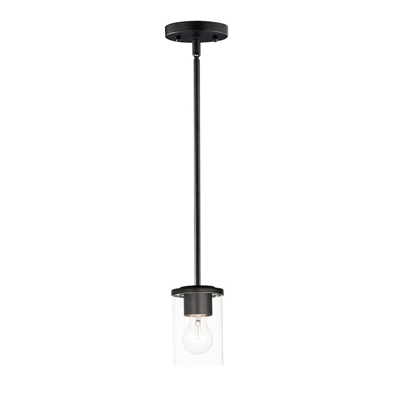 Maxim Lighting Corona 1 Light Mini Pendant, Black