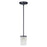 Maxim Lighting Corona 1-Light Mini Pendant, Black/Frosted