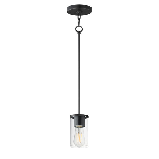 Maxim Lighting Lateral 1 Light 7" Single Pendant, Black/Clear - 90281CLBK