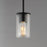 Maxim Lighting Lateral 1 Light 7" Single Pendant, Black/Clear