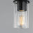 Maxim Lighting Lateral 1 Light 7" Single Pendant, Black/Clear