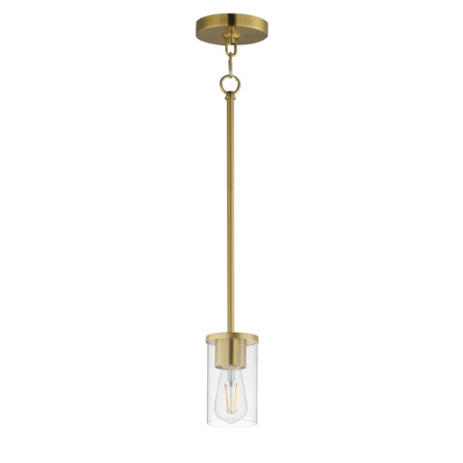 Maxim Lighting Lateral 1 Light 7" Single Pendant, Satin Brass/Clear - 90281CLSBR