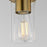 Maxim Lighting Lateral 1 Light 7" Single Pendant, Satin Brass/Clear