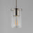 Maxim Lighting Lateral 1 Light 7" Single Pendant, Satin Nickel/Clear