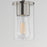 Maxim Lighting Lateral 1 Light 7" Single Pendant, Satin Nickel/Clear