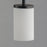 Maxim Lighting Lateral 1 Light 7" Single Pendant, Black/Satin White