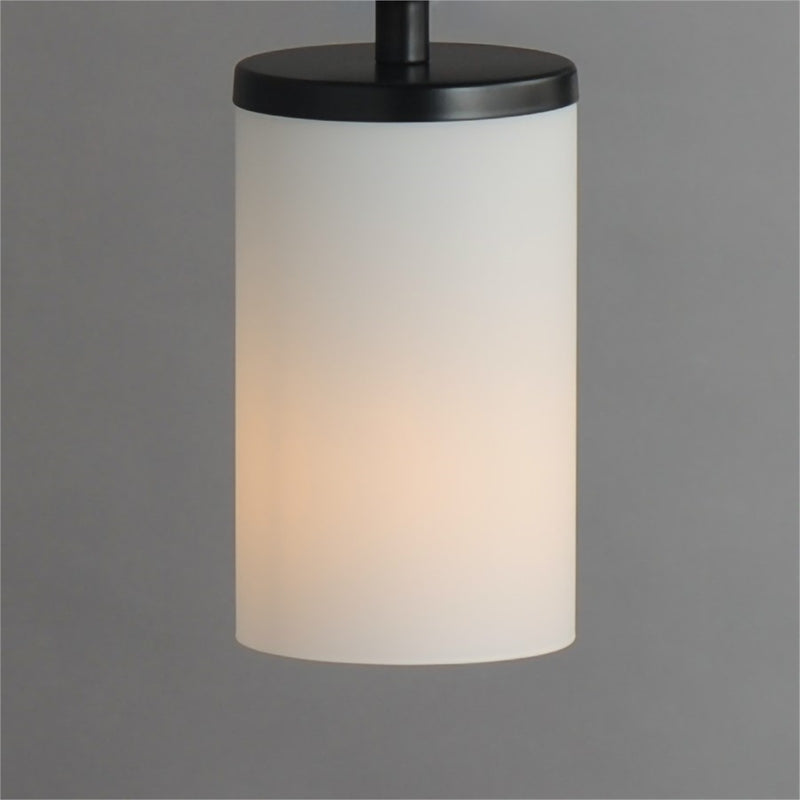 Maxim Lighting Lateral 1 Light 7" Single Pendant, Black/Satin White
