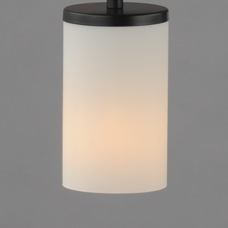 Maxim Lighting Lateral 1 Light 7" Single Pendant, Black/Satin White