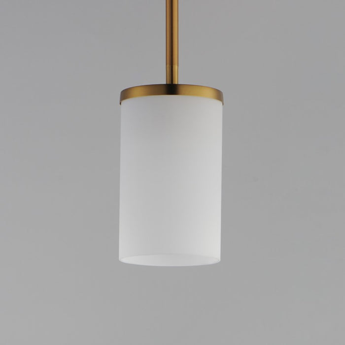 Maxim Lighting Lateral 1Lt 7" Single Pendant, Brass/White