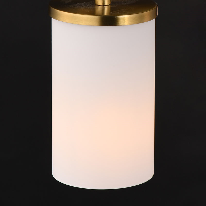 Maxim Lighting Lateral 1Lt 7" Single Pendant, Brass/White