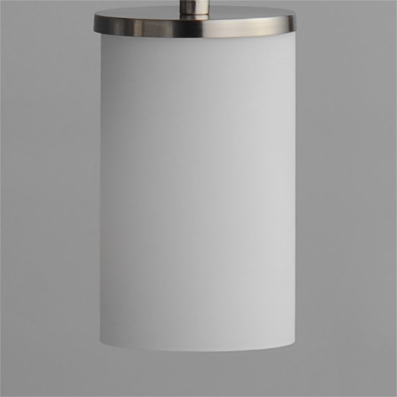 Maxim Lighting Lateral 1Lt 7" Single Pendant, Nickel/White