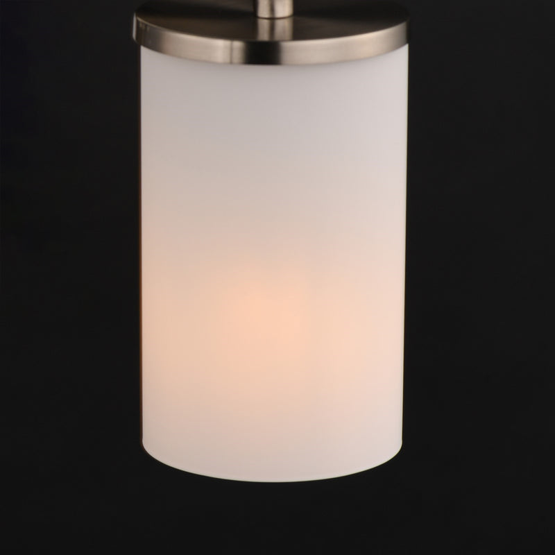 Maxim Lighting Lateral 1Lt 7" Single Pendant, Nickel/White