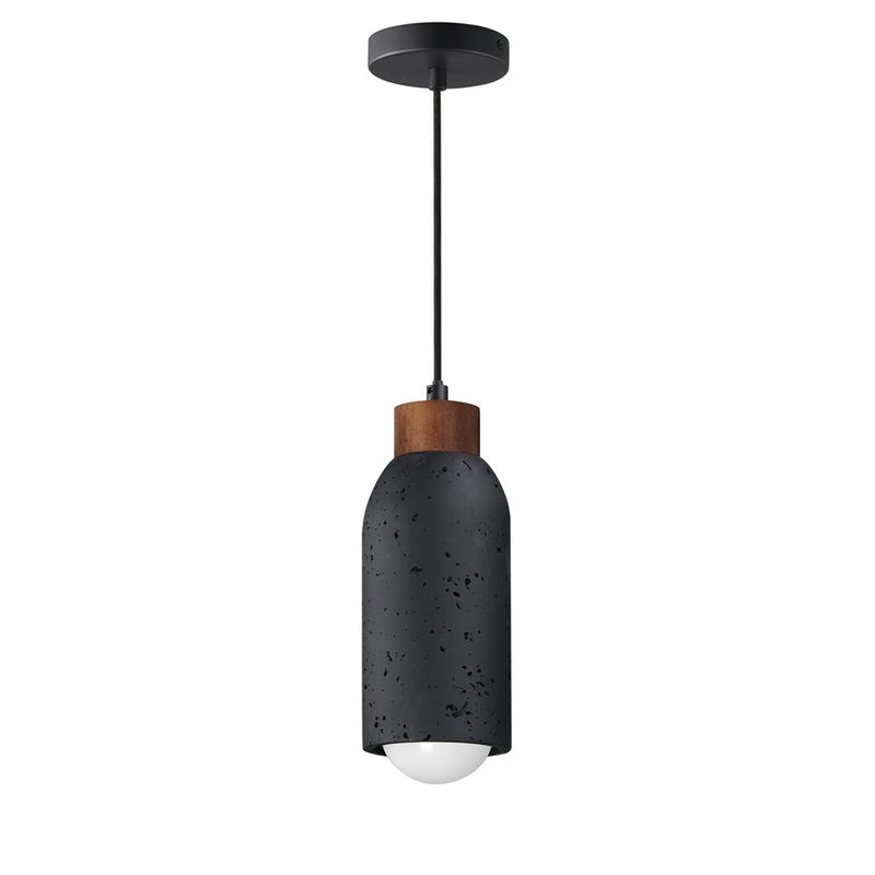 Maxim Lighting Pompeii 1 Light Single Pendant, Lava/Black